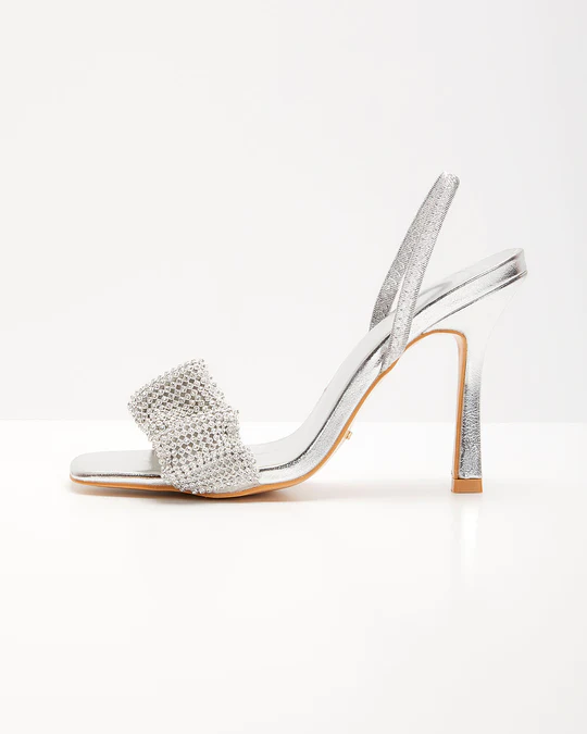 Brandi Diamante Slingback Heels 2